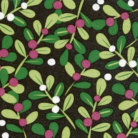 Servietten 33x33 cm - Joyful holly