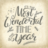 Servietten 33x33 cm - Wonderful time