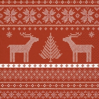 Servietten 33x33 cm - Helene red