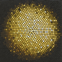 Servietten 33x33 cm - Spangle circle