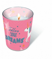 Glaskerze - Glaskerze Follow your dreams
