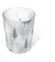 Glaskerze - Glaskerze Winter trees