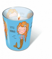 Glaskerze - Glaskerze Little mermaid