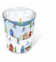 Glaskerze - Glaskerze Winter sports