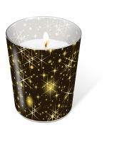 Glaskerze - Glaskerze Glittering stars