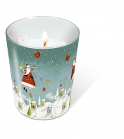 Glaskerze - Glaskerze Hovering Santa