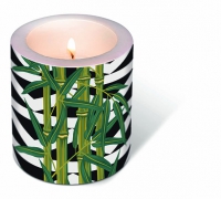 Dekorkerze - Candle Bamboo leaves