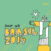 Servietten 33x33 cm - Jesus Ioves Soccer