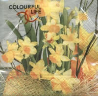 Servietten 25x25 cm - daffodil blossoms Servietten 25x25 cm - daffodil blossoms