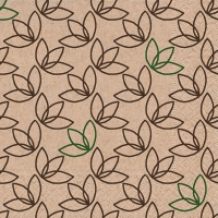 Servietten 25x25 cm - Leaf pattern