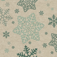 Servietten 25x25 cm - Snowflakes