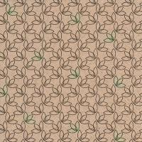 Servietten 33x33 cm - Leaf pattern