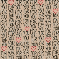 Servietten 33x33 cm - For you