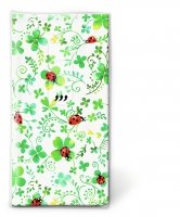 Taschentücher - Ladybugs on clover