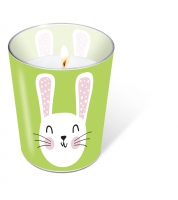 Glaskerze - Cute Bunny