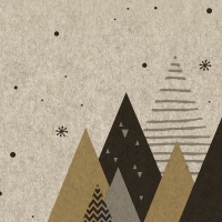 Servietten 24x24 cm - Graphic trees