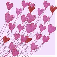 Servietten 24x24 cm - Love