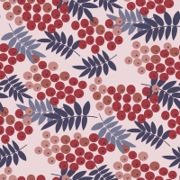 Servietten 33x33 cm - Rowan berries