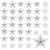 Servietten 33x33 cm - Elegant Xmas