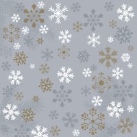 Servietten 33x33 cm - Traditional snow grey