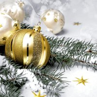 Servietten 33x33 cm - Twig and bauble