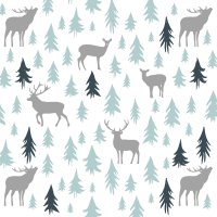 Servietten 33x33 cm - Earth Xmas