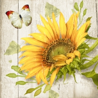 Servietten 25x25 cm - Vintage sunflower