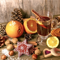 Servietten 24x24 cm - Taste of Advent