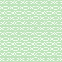 Servietten 33x33 cm - Religious green