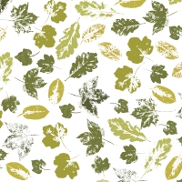 Servietten 33x33 cm - Stamped leaves