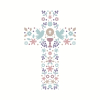 Servietten 33x33 cm - The cross