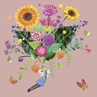 Servietten 33x33 cm - Flying bunch Servietten 33x33 cm - Flying bunch