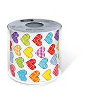 bedrucktes Toilettenpapier - Topi Colourful hearts