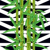 Servietten 33x33 cm - Bamboo leaves