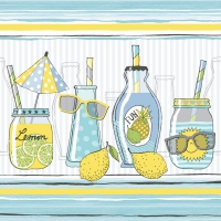 Servietten 33x33 cm - Lemonade