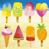 Servietten 33x33 cm - Popsicles