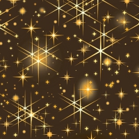 Servietten 24x24 cm - Glittering stars