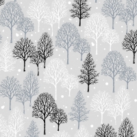 Servietten 33x33 cm - Winter trees Servietten 33x33 cm - Winter trees