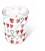 Glaskerze - Cupids arrow