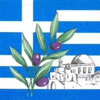 50 Servietten 33x33 cm - Greece