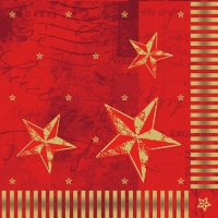50 Servietten 40x40 cm - Star Shine