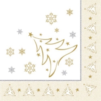 50 Servietten 40x40 cm - X-Mas Elegance