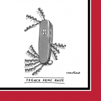 Servietten 25x25 cm - French Army Knife