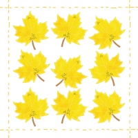 Servietten 25x25 cm - Fashion Leaf allover *