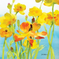 Servietten 25x25 cm - Yellow Buttercups Servietten 25x25 cm - Yellow Buttercups