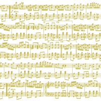 Servietten 25x25 cm - Musica Oro