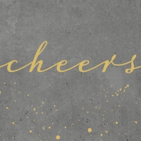 Servietten 25x25 cm - Cheers