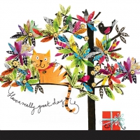 Servietten 25x25 cm - Artisan Cat 