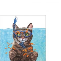 Servietten 25x25 cm - Cousteau 