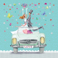 Servietten 33x33 cm - Honeymoon Servietten 33x33 cm - Honeymoon